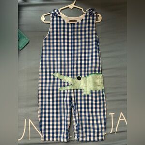 Alligator print romper
